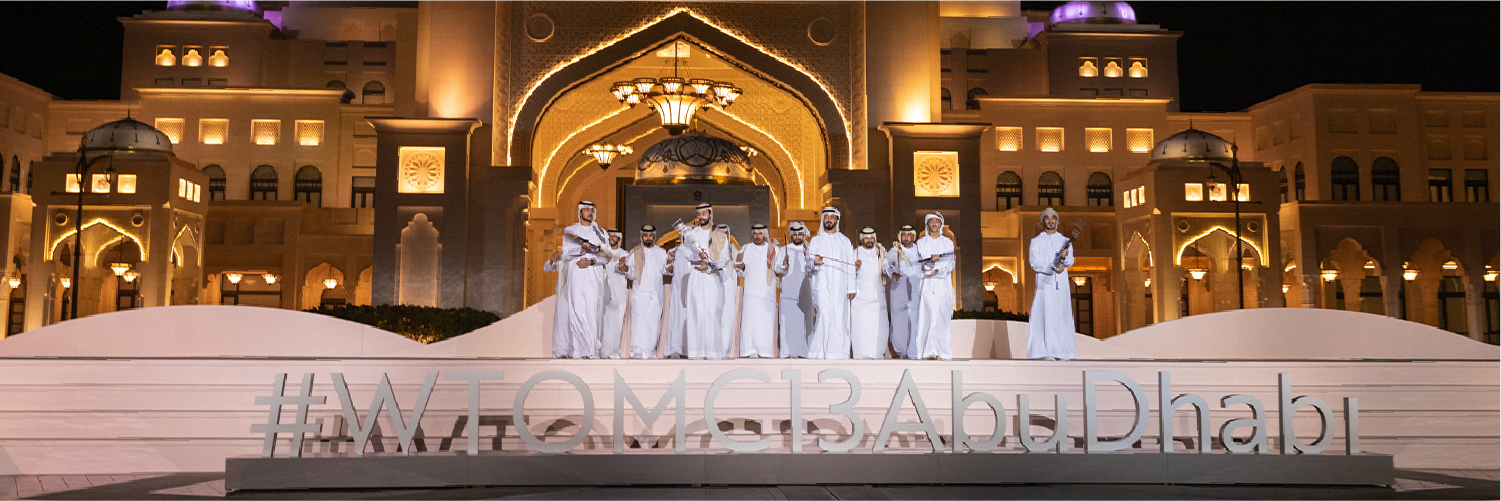 Qasr Al Watan transformed for a formal evening of international diplomacy, cultural performance and UAE hospitality during the WTO’s 13th Ministerial Conference.