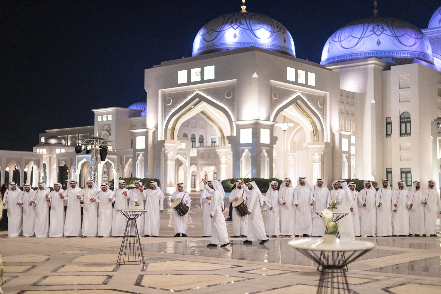 Live entertainment celebrating Emirati culture during the WTO Ministerial Conference Gala Dinner