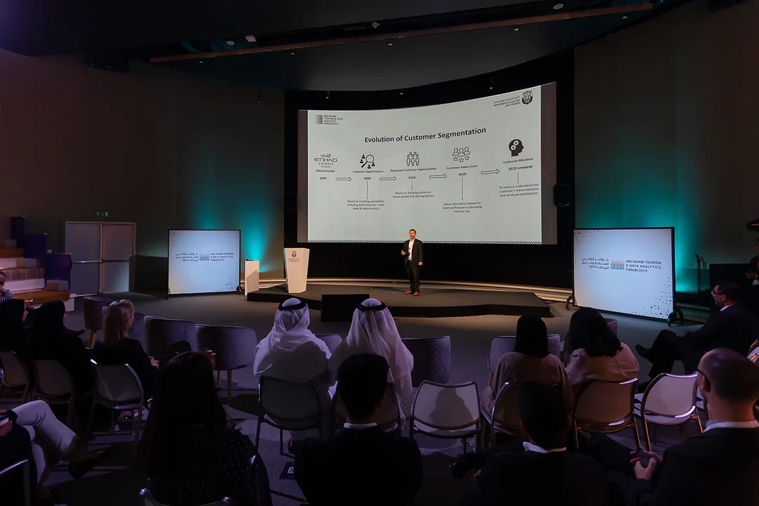 Conference stage, content, speaker management, guest engagement by Evolution Events.
