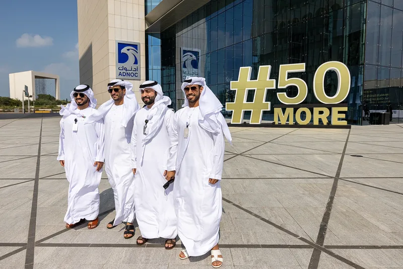 Football activity zone for ADNOC employees and families beside the Abu Dhabi headquarters