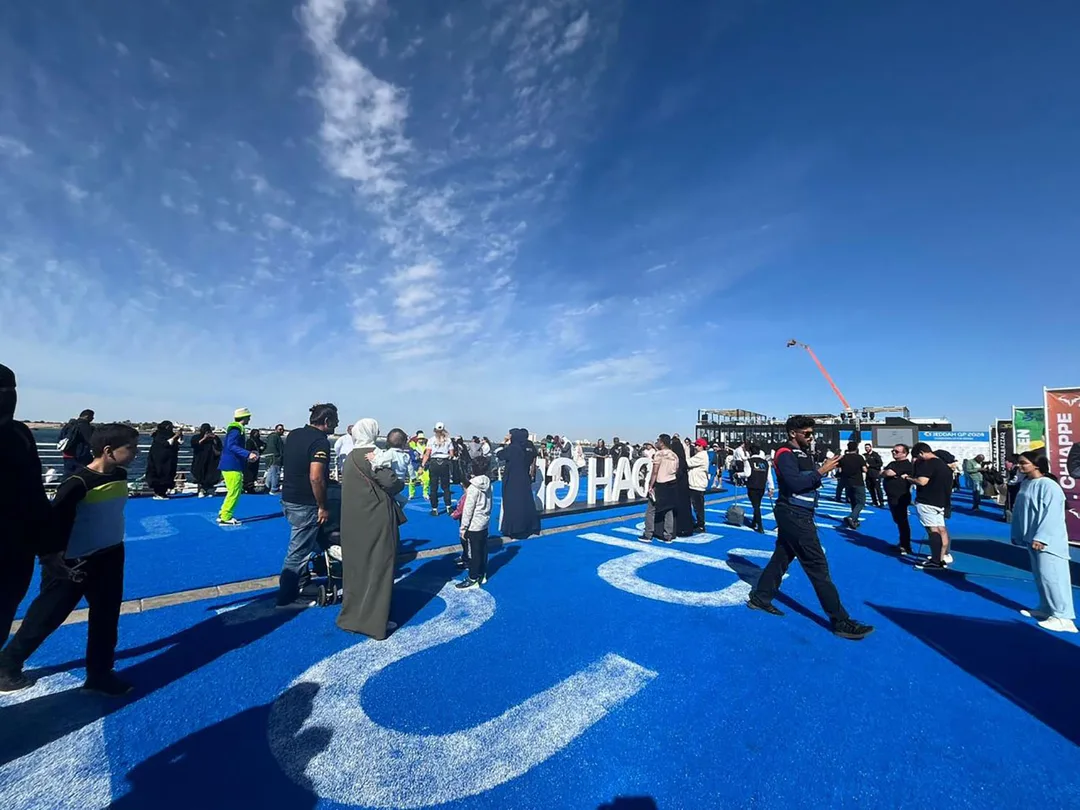 General viewing area creating with custom flooring, signages and hospitality suites by Evolution