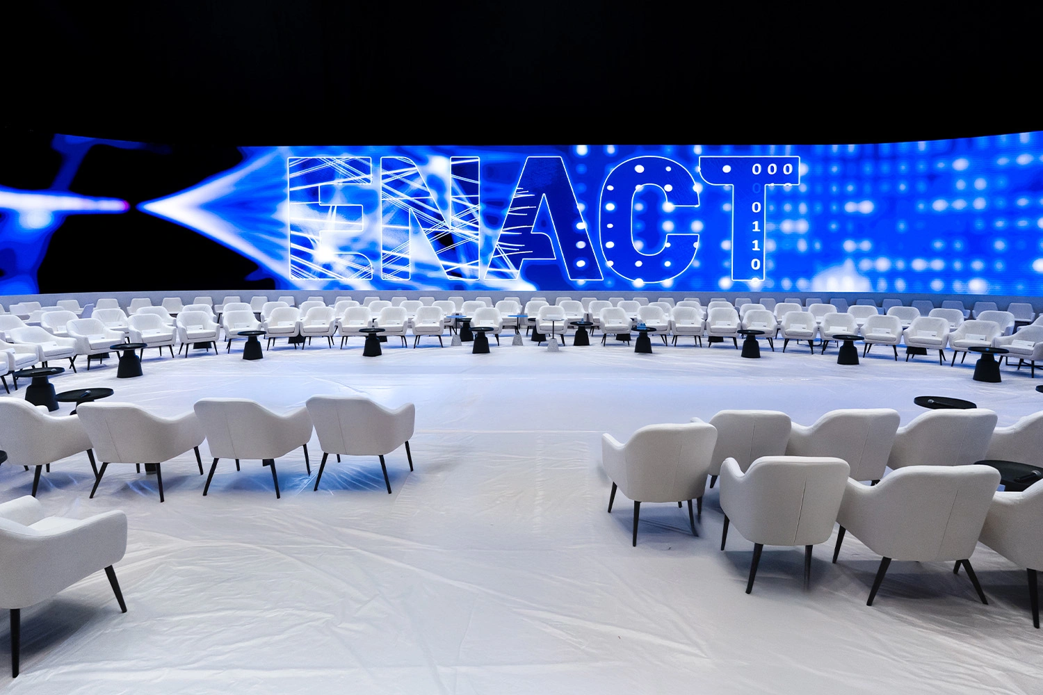 An invitation-only majlis designed for more than 110 leaders, using intimate room transformations and integrated technology to support closed-door strategic dialogue.