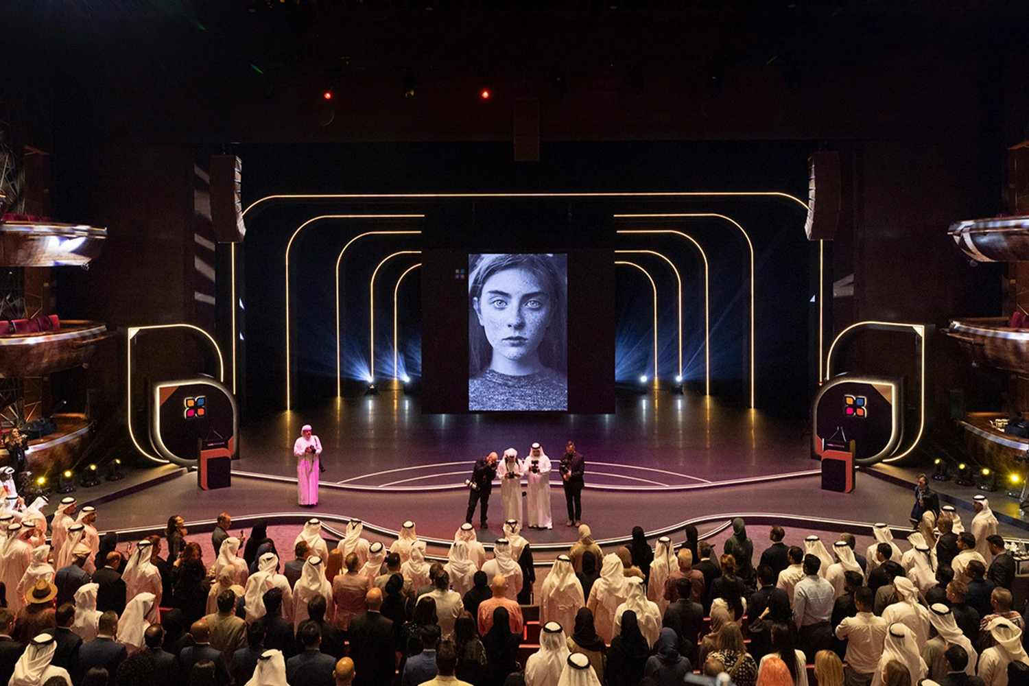 The theme Diversity translated into seven-screen stage architecture, an immersive winners gallery, bespoke music and a photography-led VIP invitation.