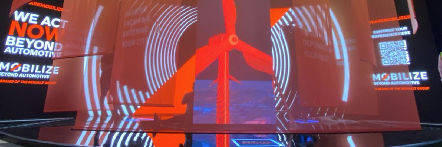 Custom displays, interactive elements and an intuitive visitor layout created a focused Renault story within the wider France Pavilion at Expo 2020.