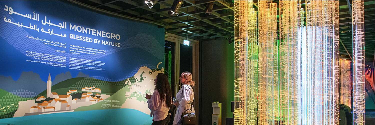 A new cultural exhibit combined specialised content, illuminated acrylic and crafted joinery within the existing Montenegro Pavilion for its National Day.